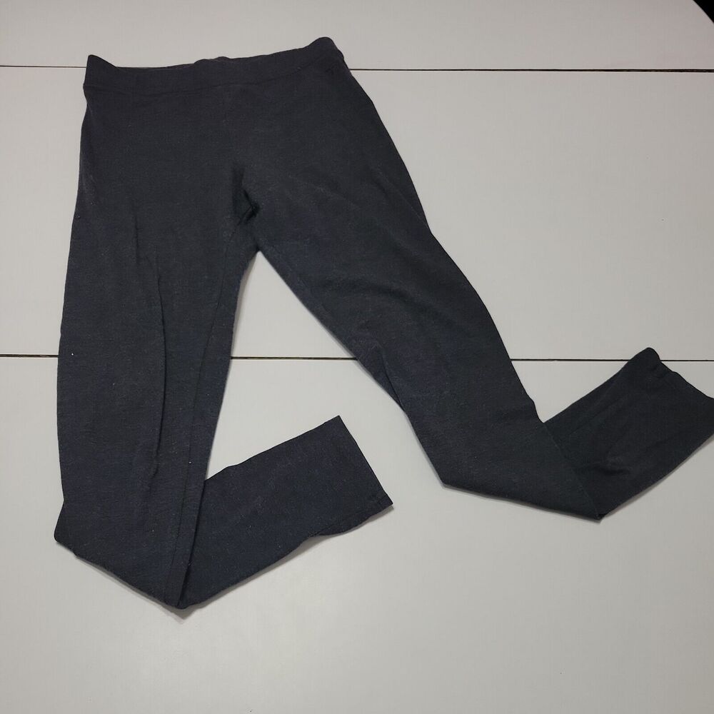 VS Yoga Womens Small Legging Heathered Grey Waist Band Pull On Full Length Pants